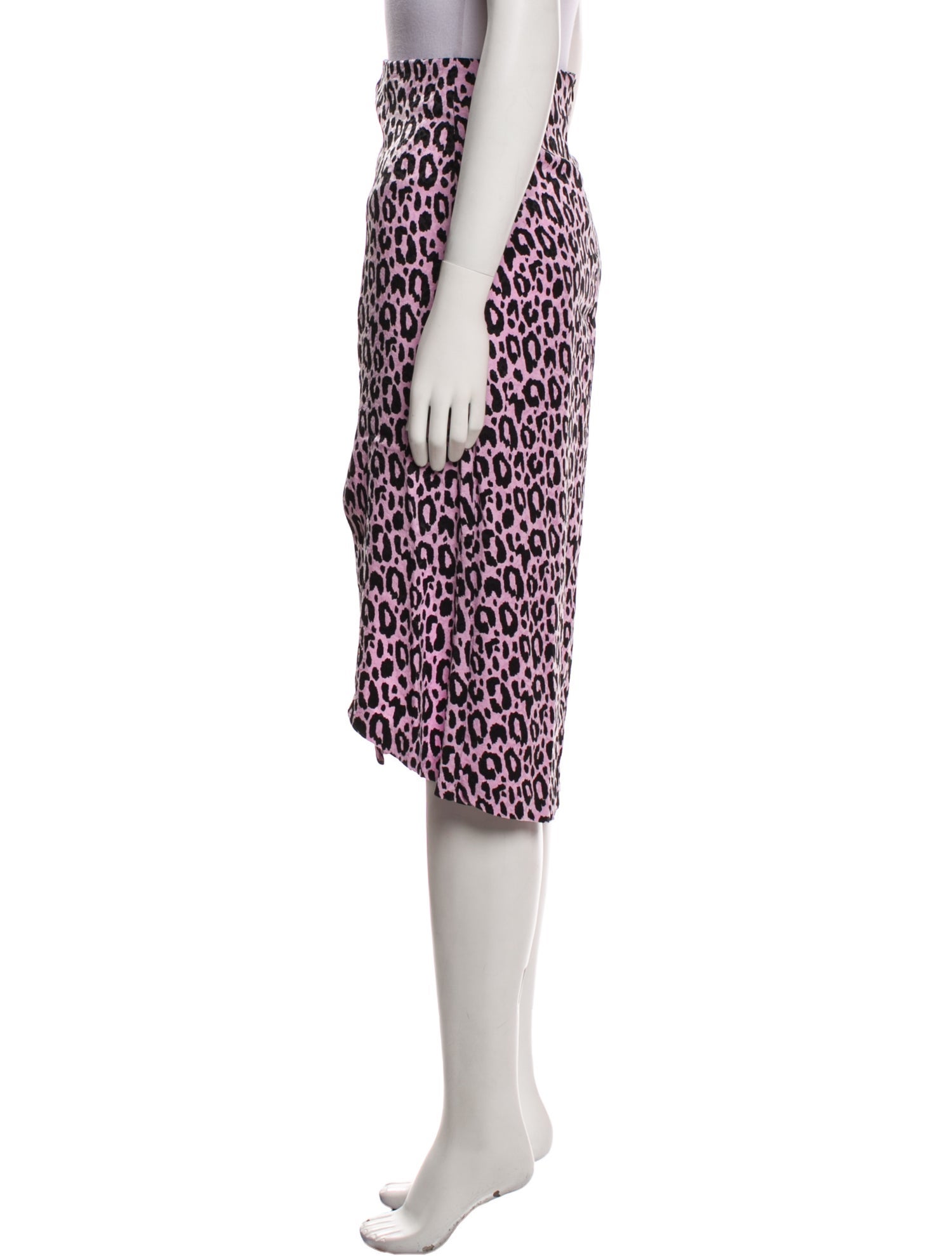 Maje Animal Print Knee-Length Skirt