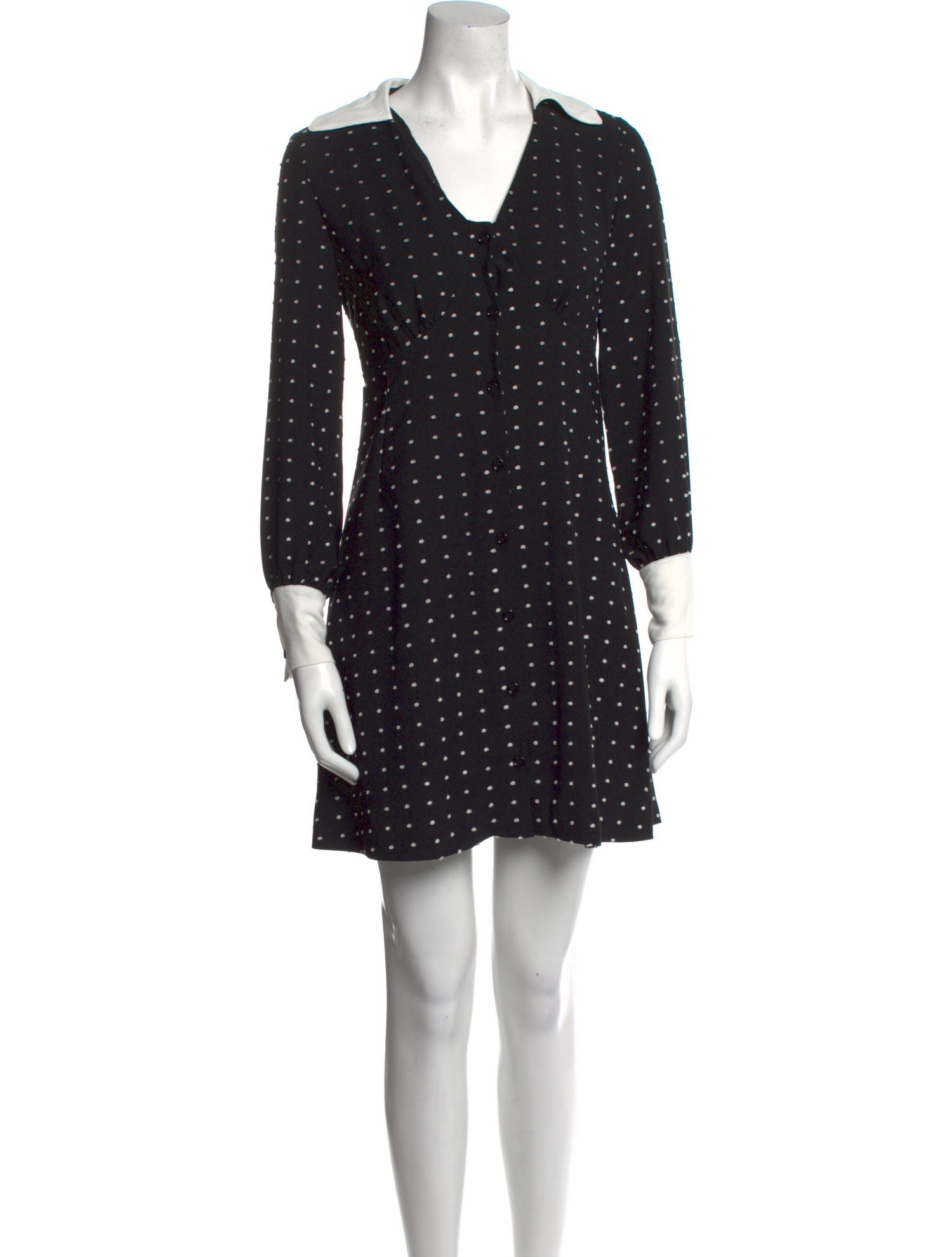 Maje Polka Dot Print Mini Dress w/ Tags