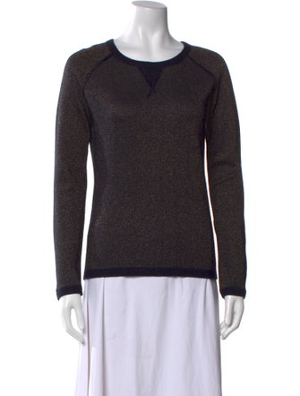 Maje Crew Neck Long Sleeve Sweatshirt