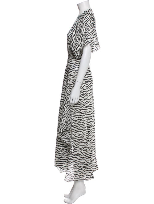 Maje Animal Print Long Dress