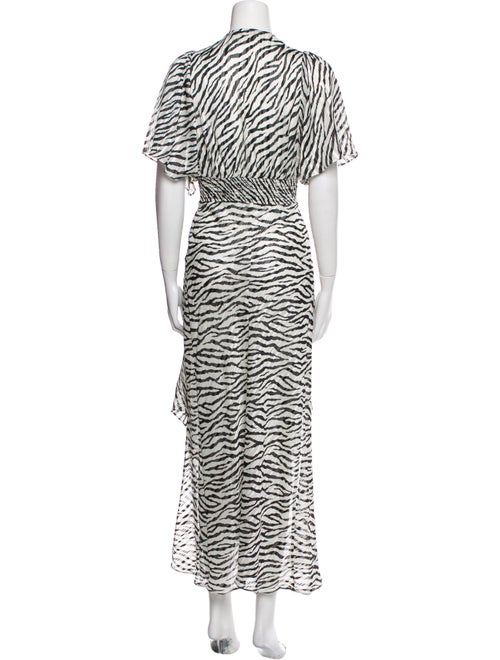 Maje Animal Print Long Dress