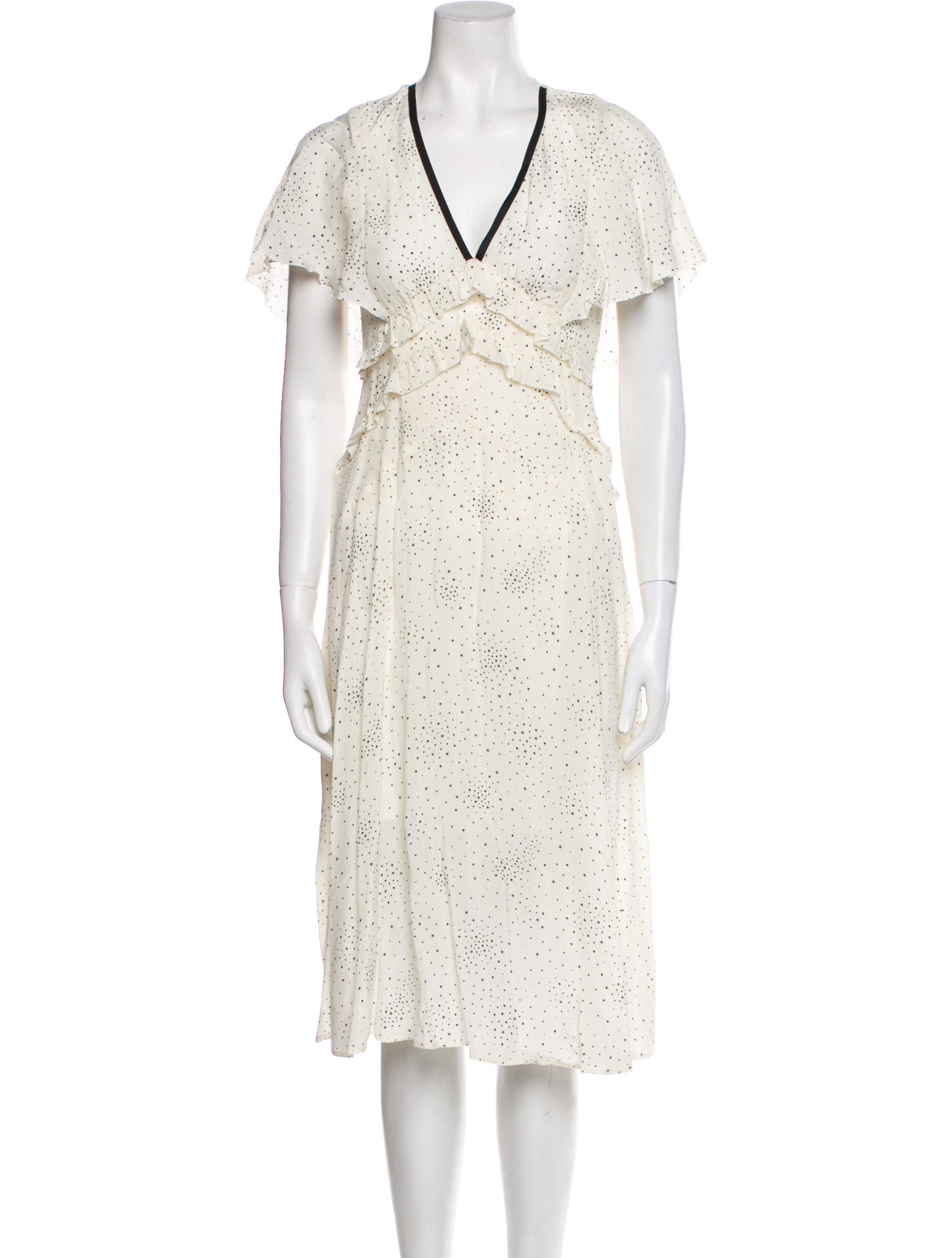 Maje Printed Midi Length Dress w/ Tags