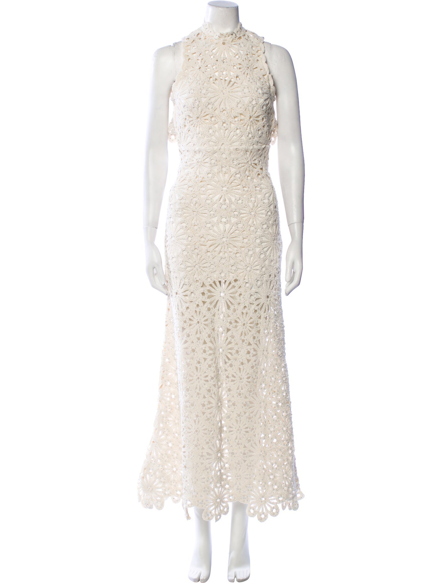 Maje Lace Pattern Long Dress w/ Tags