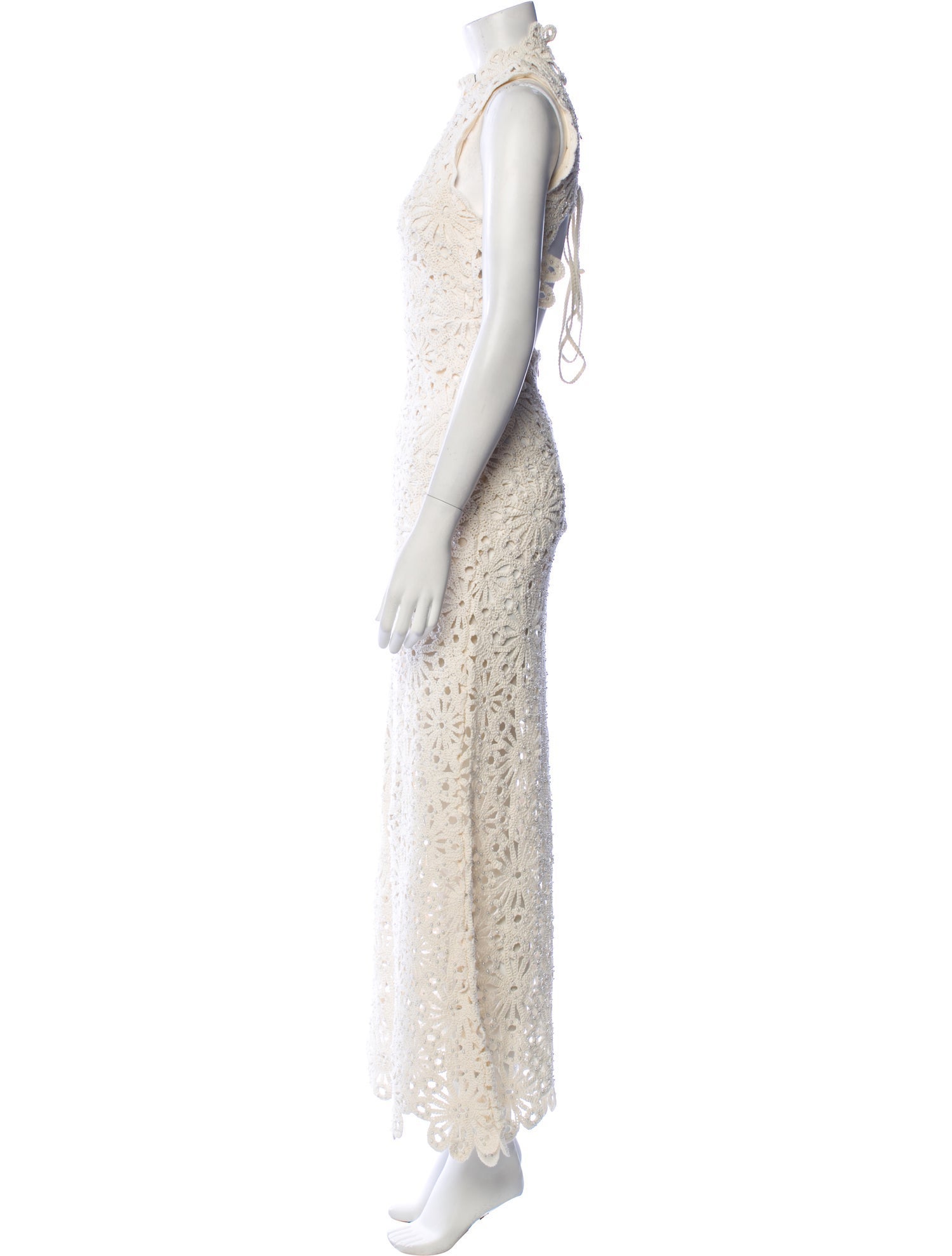 Maje Lace Pattern Long Dress w/ Tags