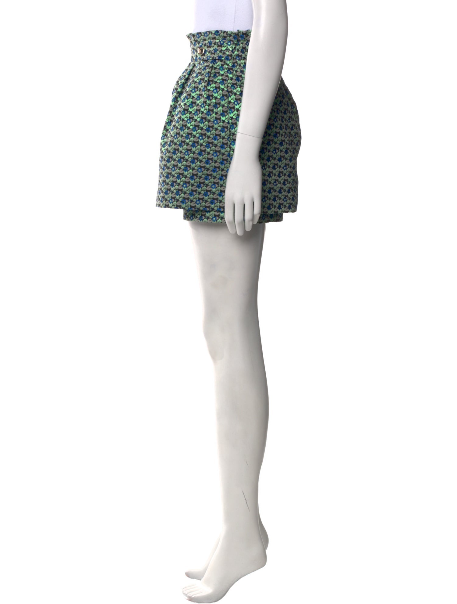 Maje Printed Mini Shorts