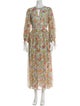 Maje Floral Print Long Dress