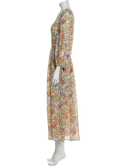 Maje Floral Print Long Dress