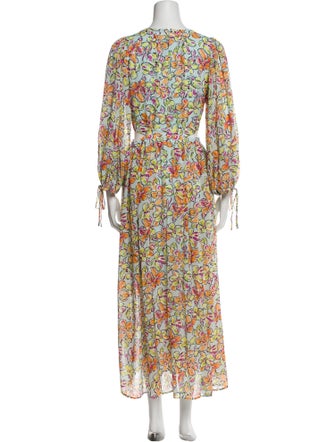 Maje Floral Print Long Dress
