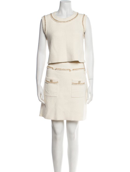 Maje Chain-Link Accents Skirt Set