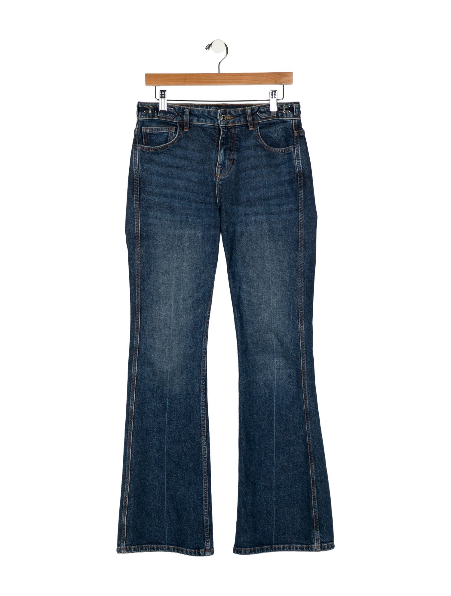 Maje Mid-Rise Wide Leg Jeans
