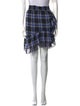 Maje Plaid Print Mini Skirt