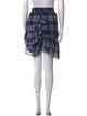 Maje Plaid Print Mini Skirt