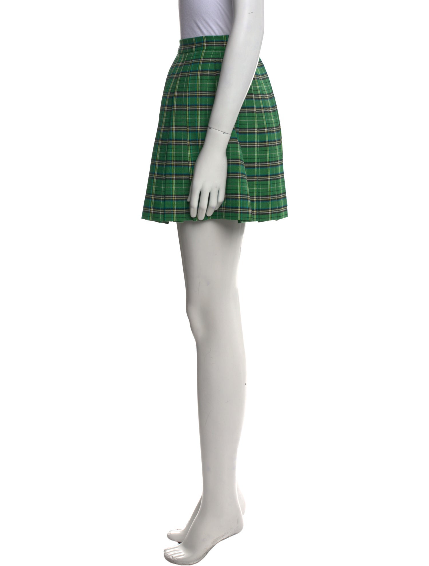 Maje Plaid Print Mini Shorts w/ Tags