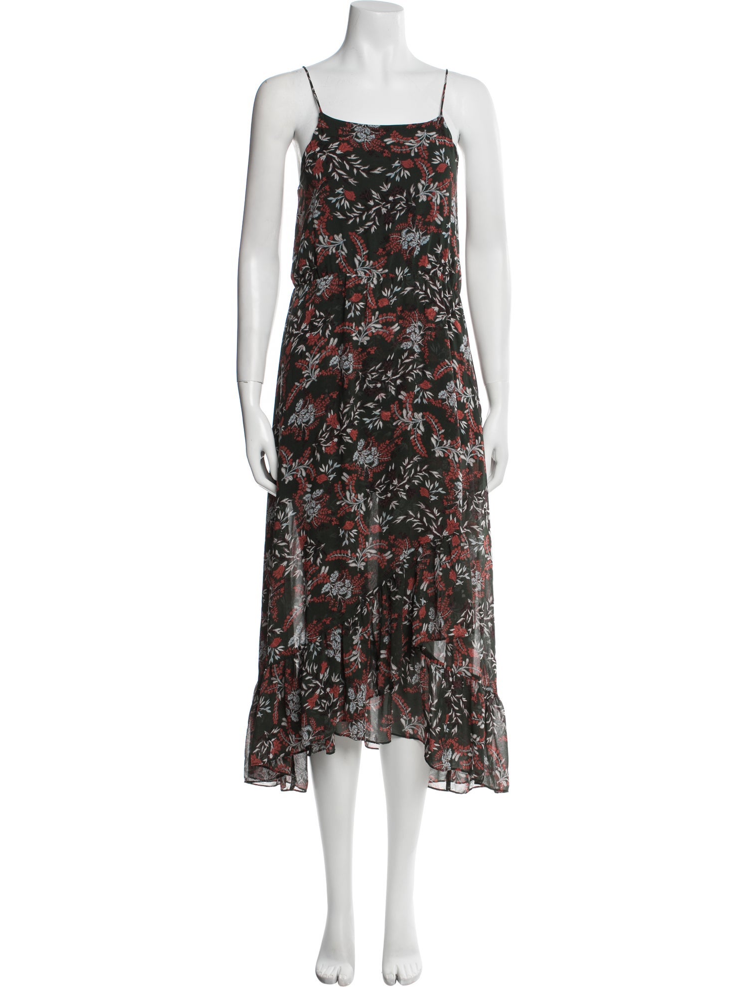 Maje Floral Print Long Dress