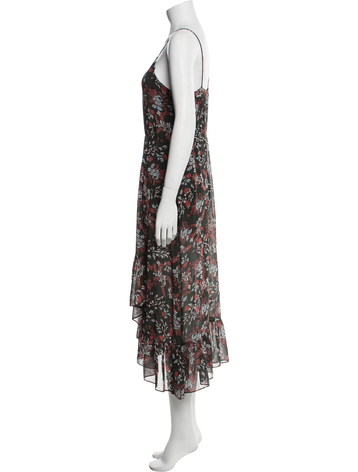 Maje Floral Print Long Dress