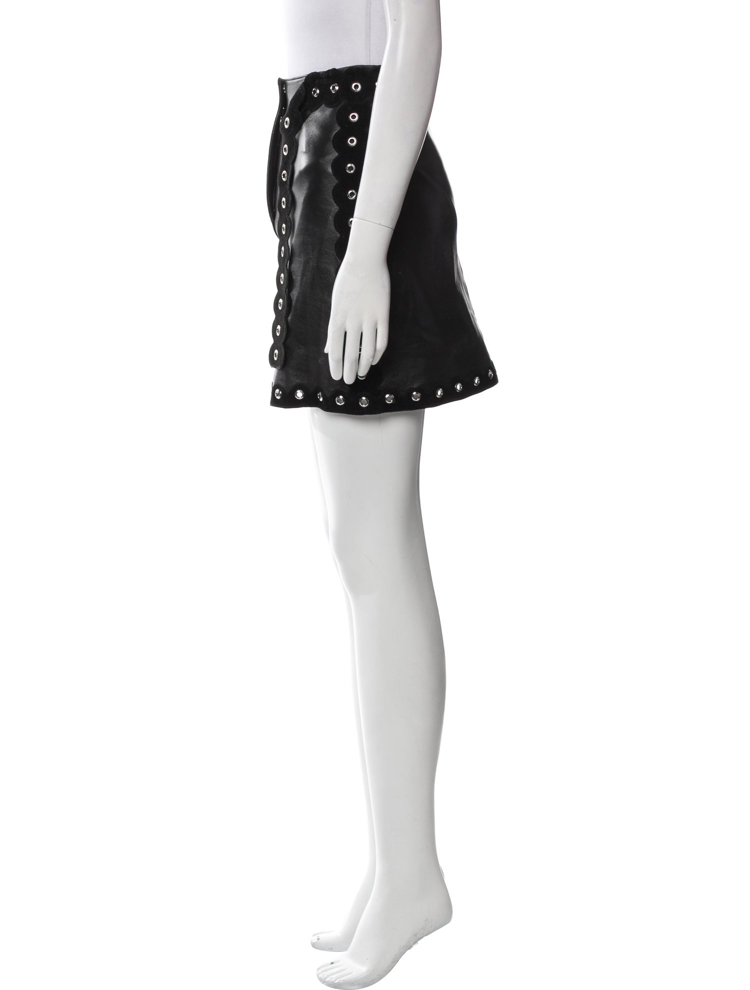 Maje Leather Mini Skirt