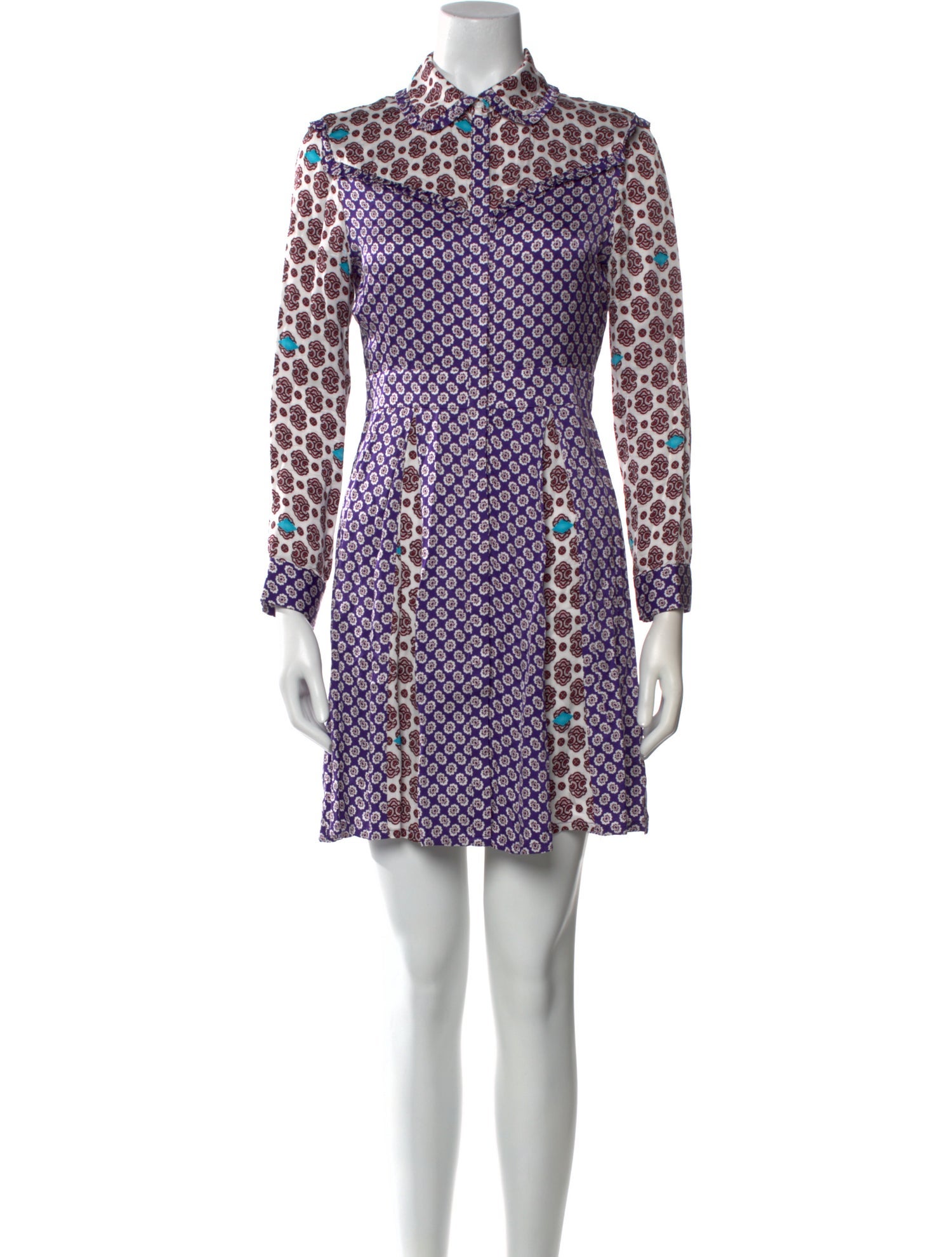 Maje Printed Mini Dress