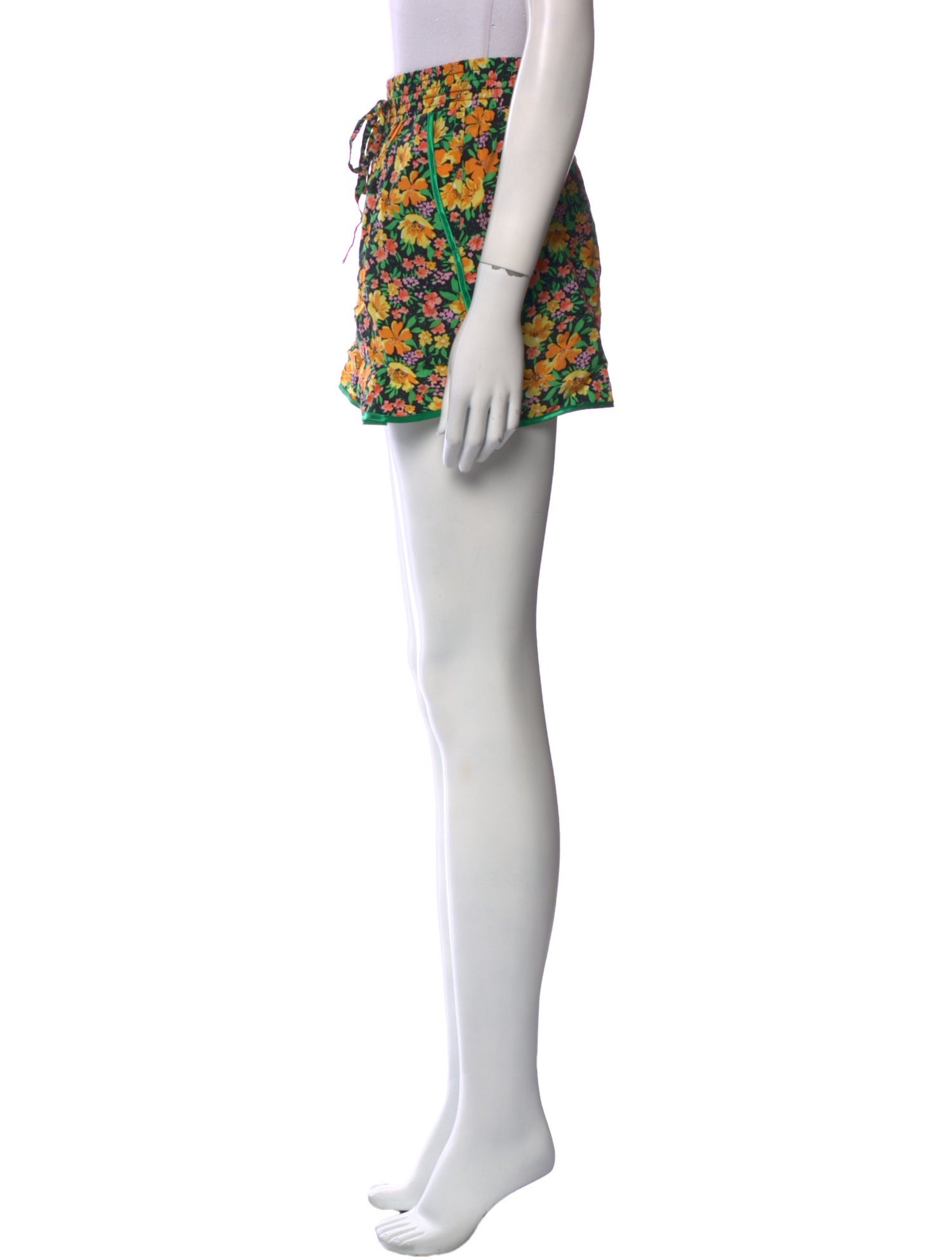 Maje Floral Print Mini Shorts