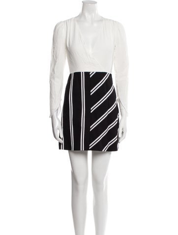 Maje Dresses Striped Mini Dress S