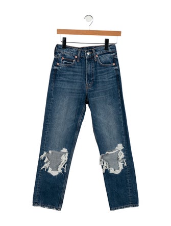 Maje Mid-Rise Straight Leg Jeans