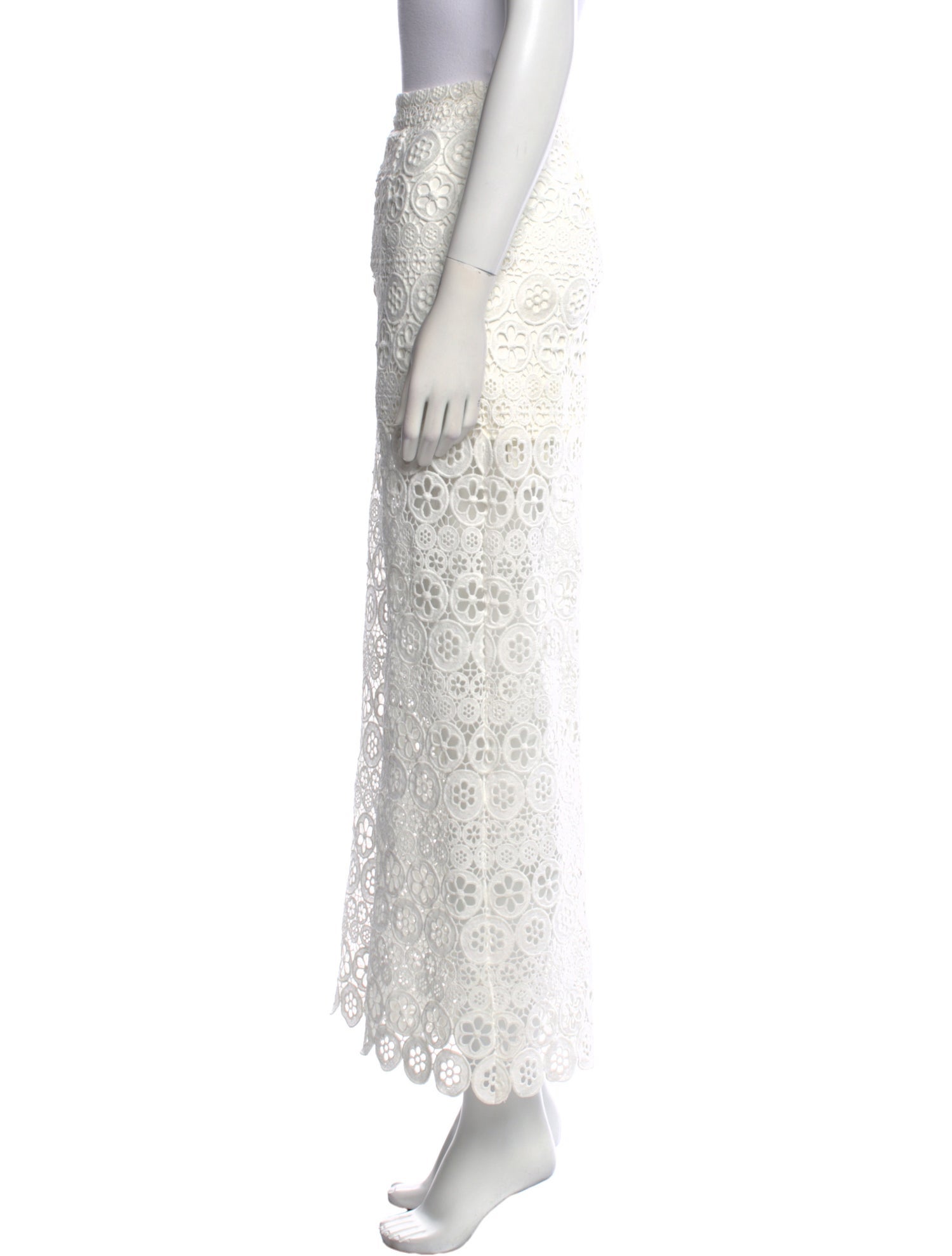 Maje Lace Pattern Wide Leg Pants