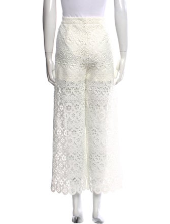 Maje Lace Pattern Wide Leg Pants