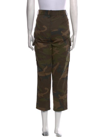 Maje Camouflage Print Straight Leg Pants