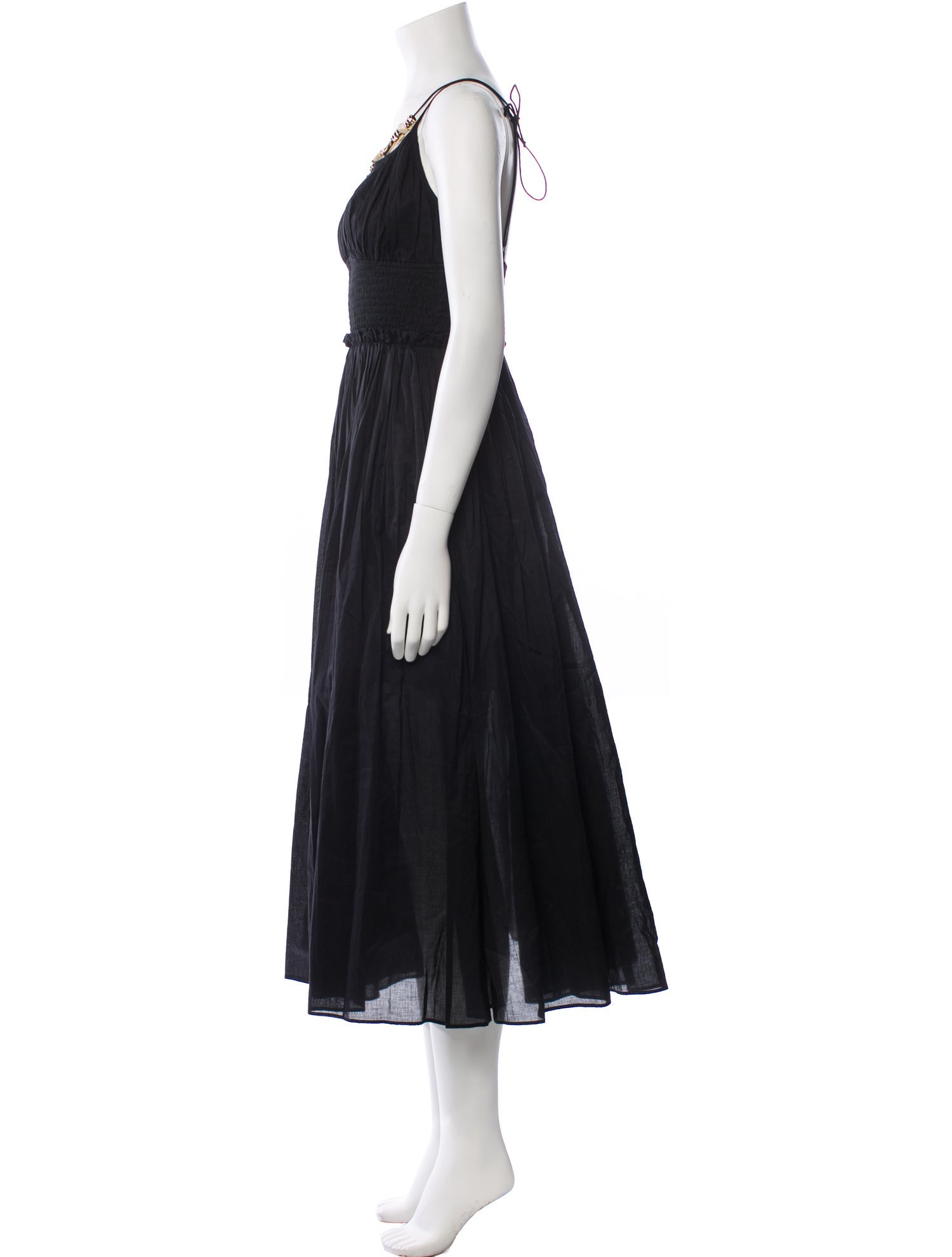 Maje V-Neck Midi Length Dress