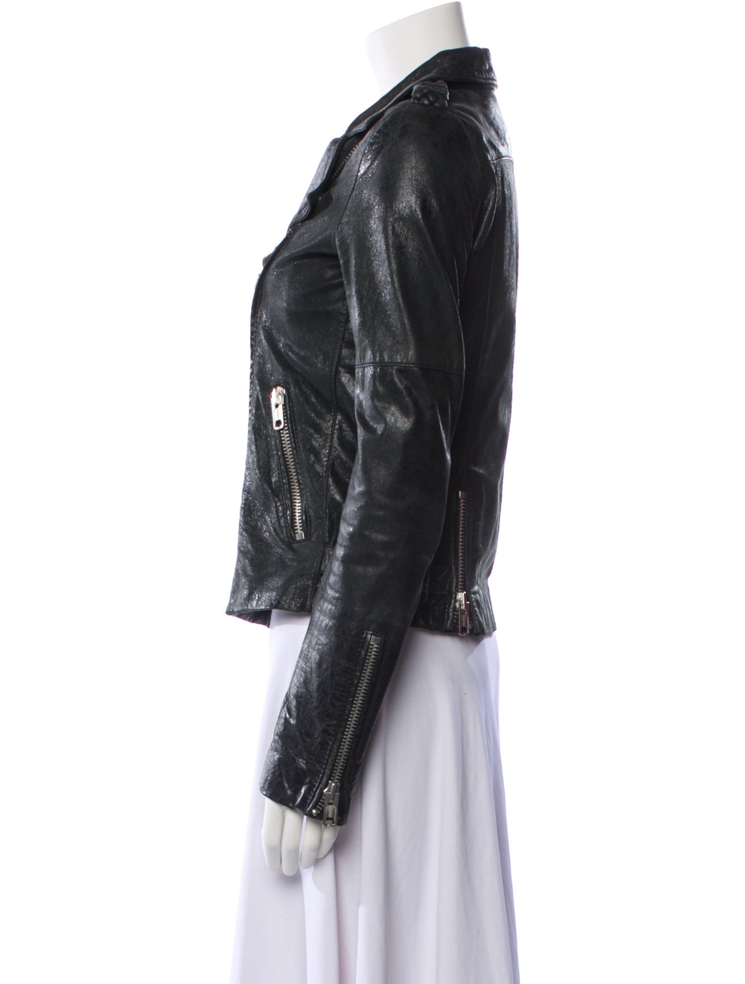 Maje Leather Biker Jacket