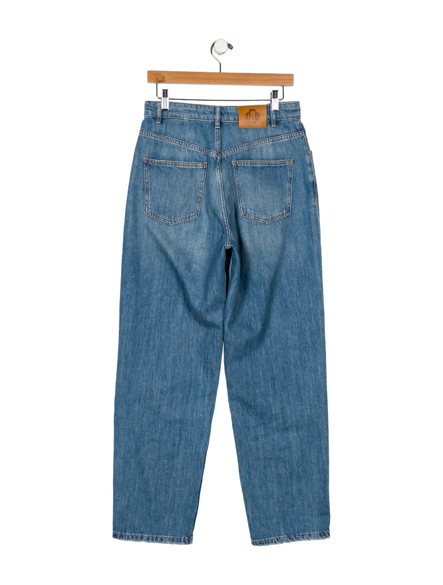 Maje High-Rise Straight Leg Jeans