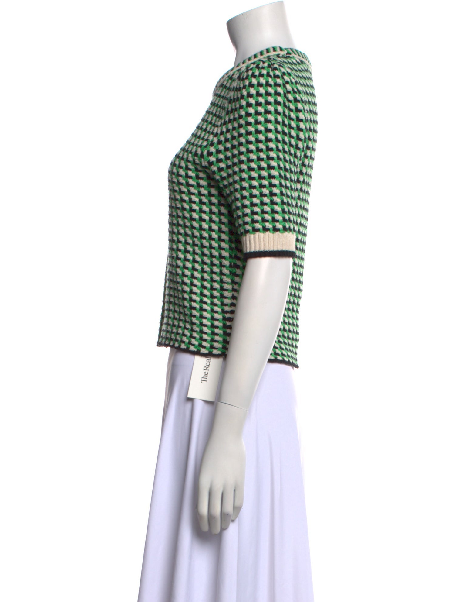 Maje Printed Crew Neck Sweater