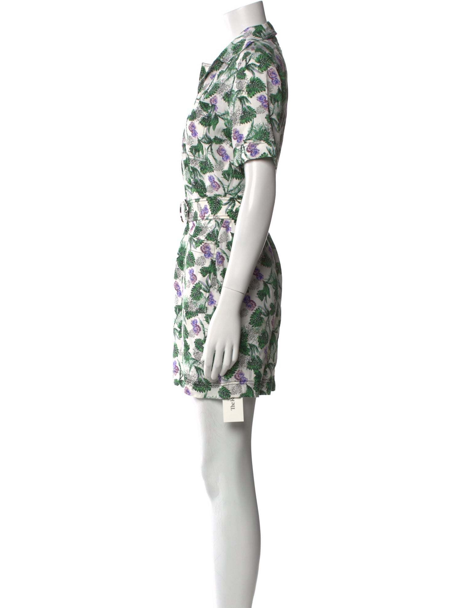 Maje Floral Print V-Neck Romper