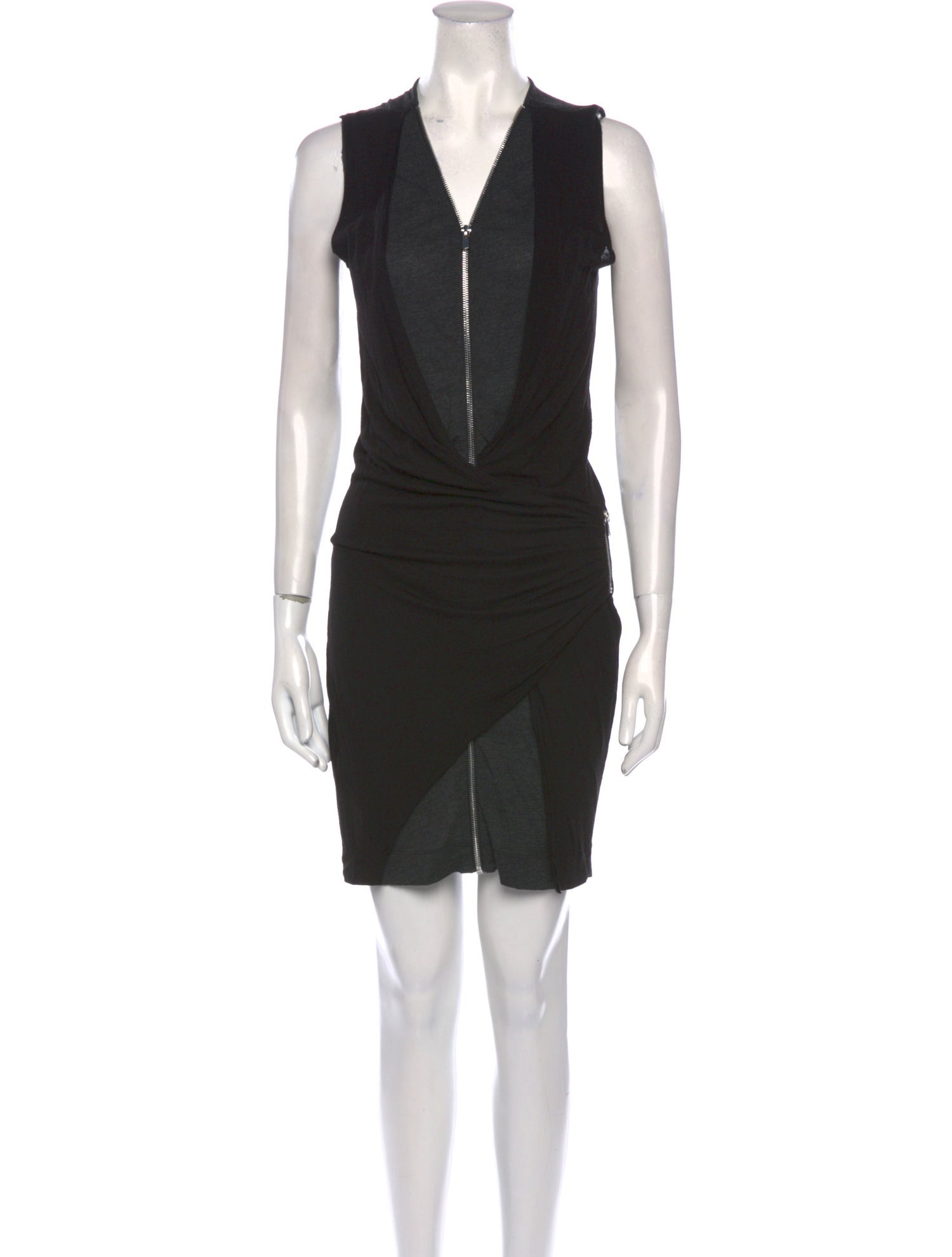 Maje V-Neck Mini Dress