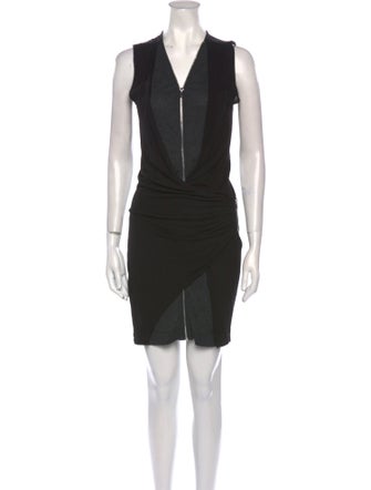 Maje V-Neck Mini Dress