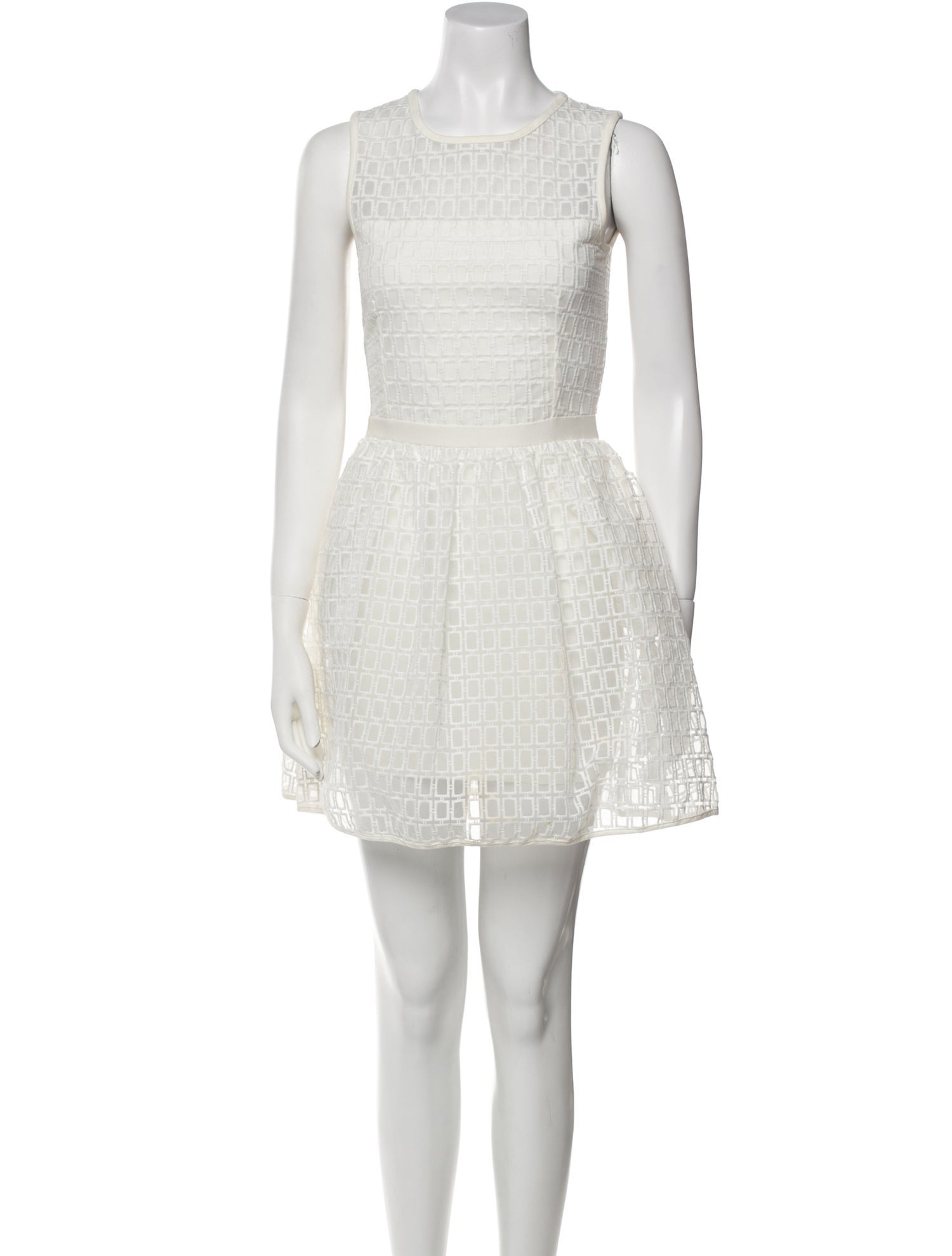 Maje Scoop Neck Mini Dress