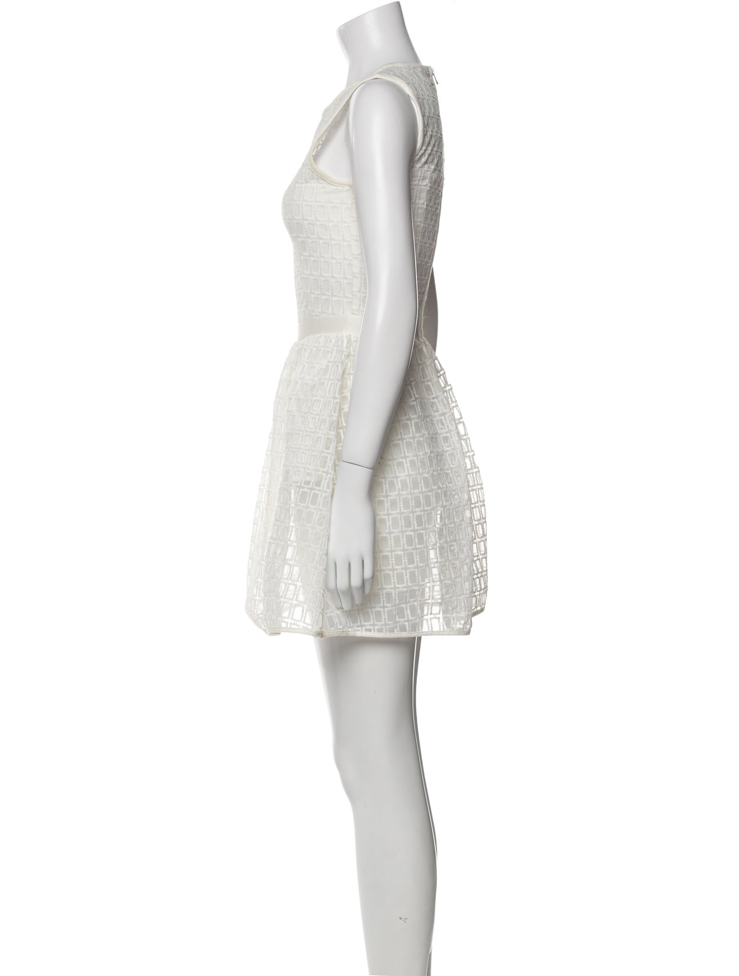 Maje Scoop Neck Mini Dress