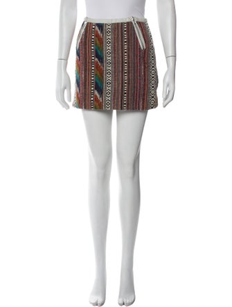 Maje Printed Mini Skirt