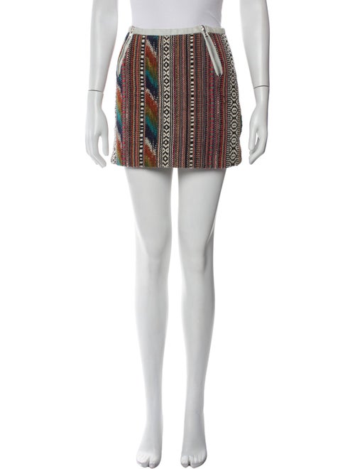 Maje Printed Mini Skirt