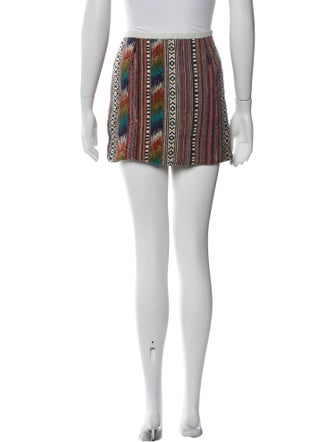 Maje Printed Mini Skirt
