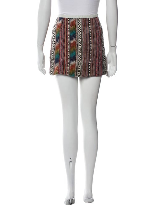 Maje Printed Mini Skirt