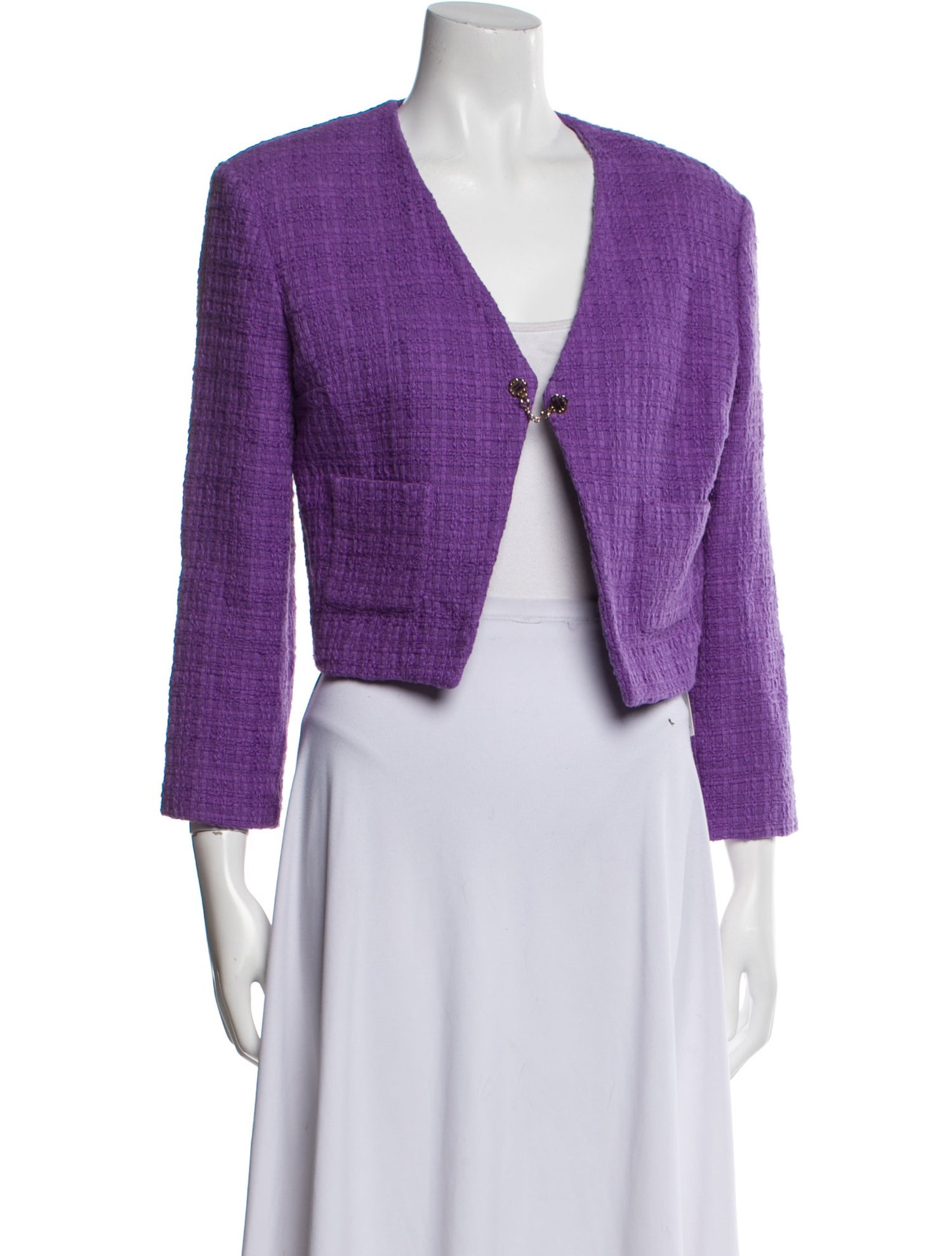 Maje Tweed Pattern Bolero