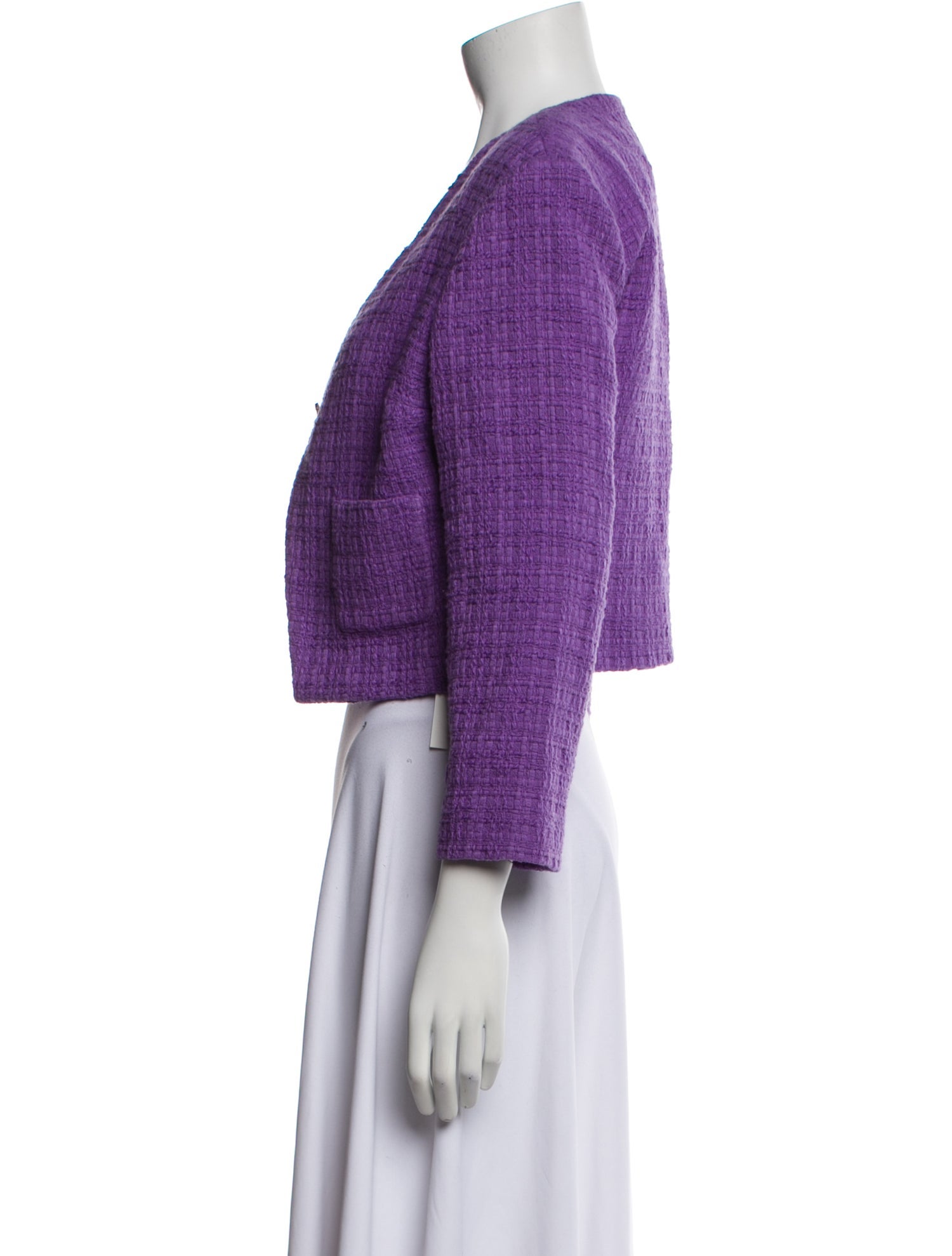 Maje Tweed Pattern Bolero