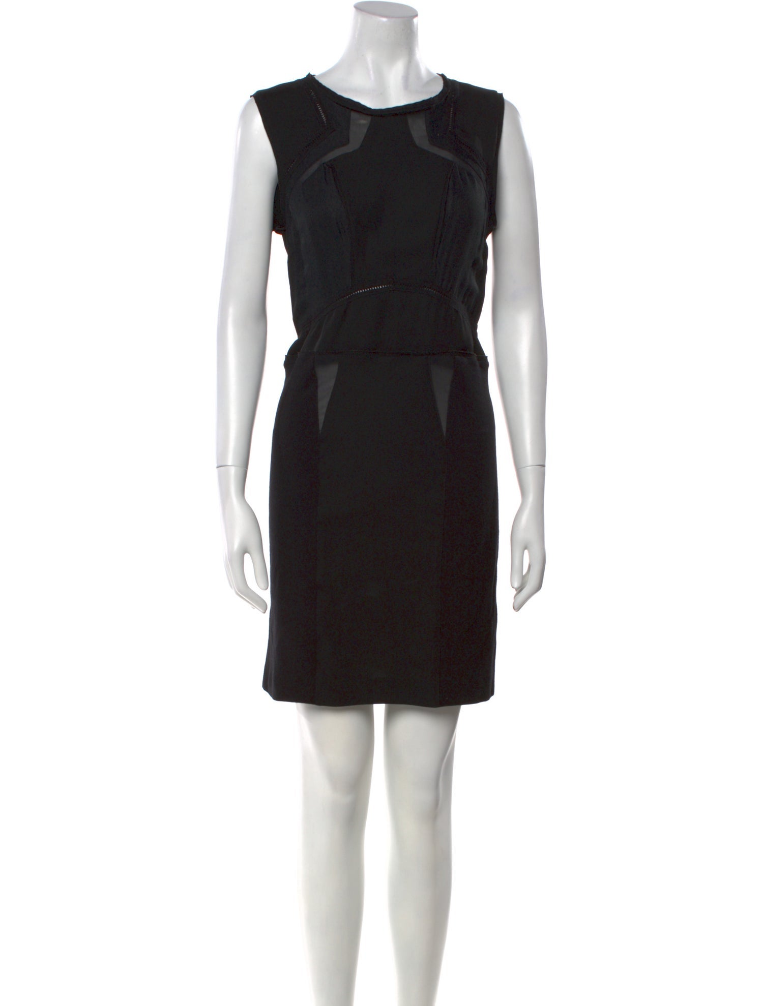 Maje Scoop Neck Mini Dress
