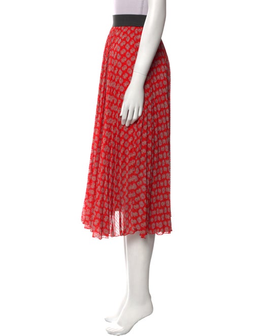 Maje Printed Midi Length Skirt