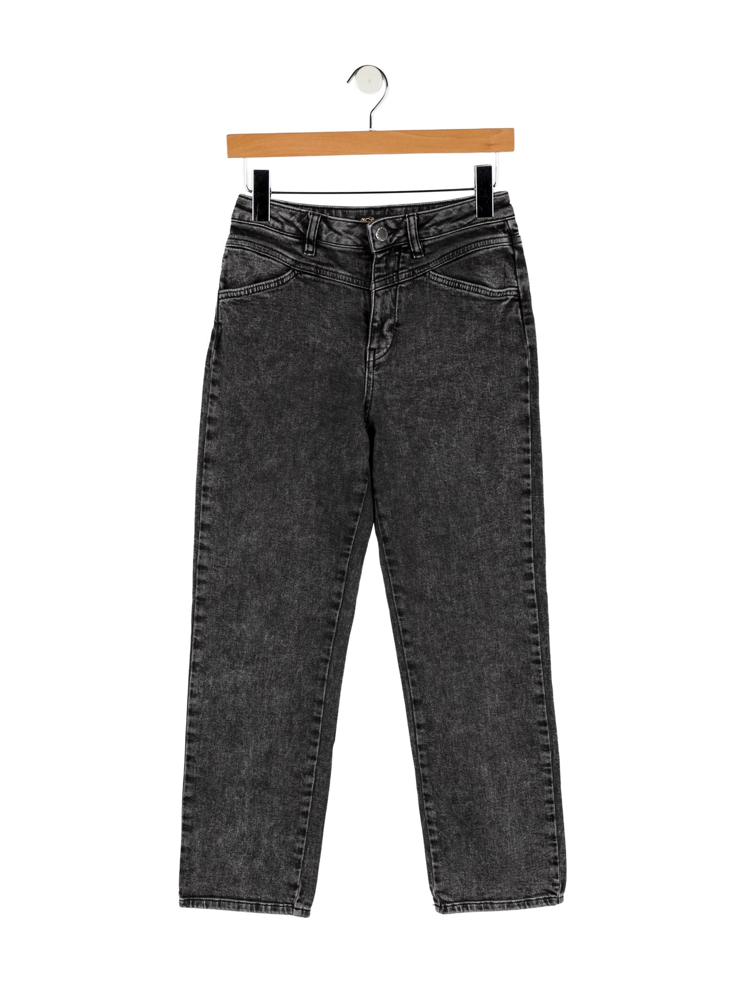 Maje Mid-Rise Straight Leg Jeans