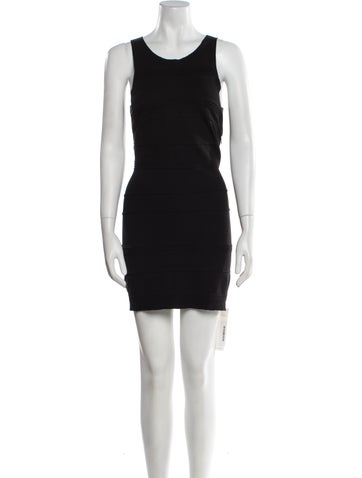 Maje Dresses Scoop Neck Mini Dress S