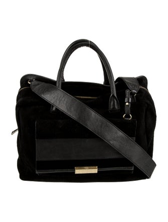 Maje Suede Shoulder Bag