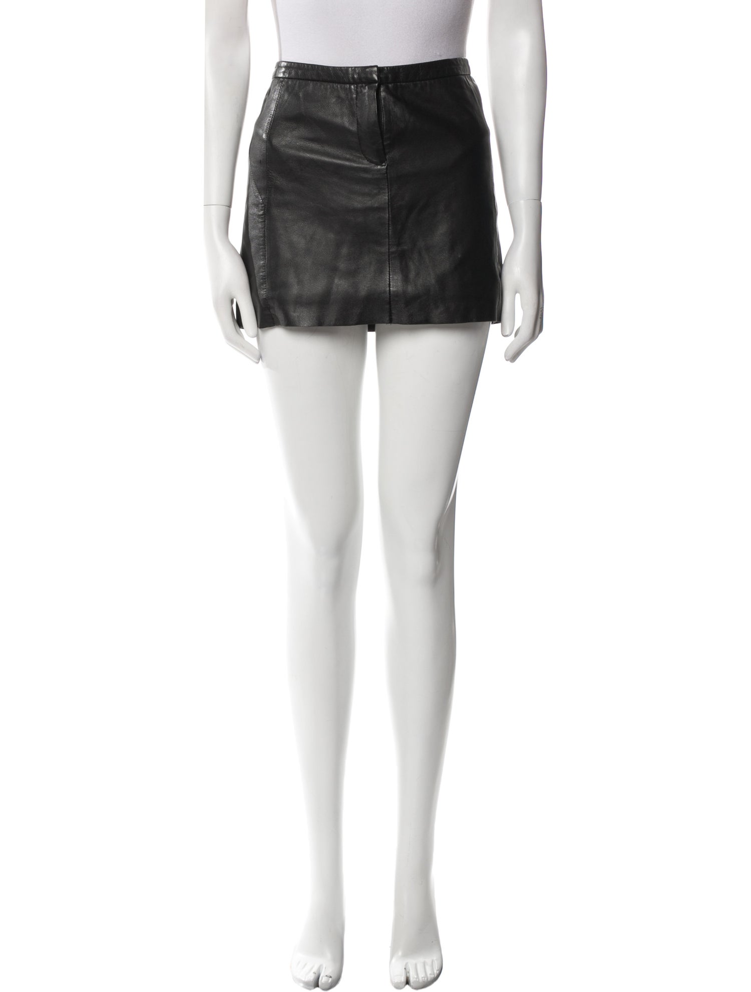 Maje Leather Mini Skirt