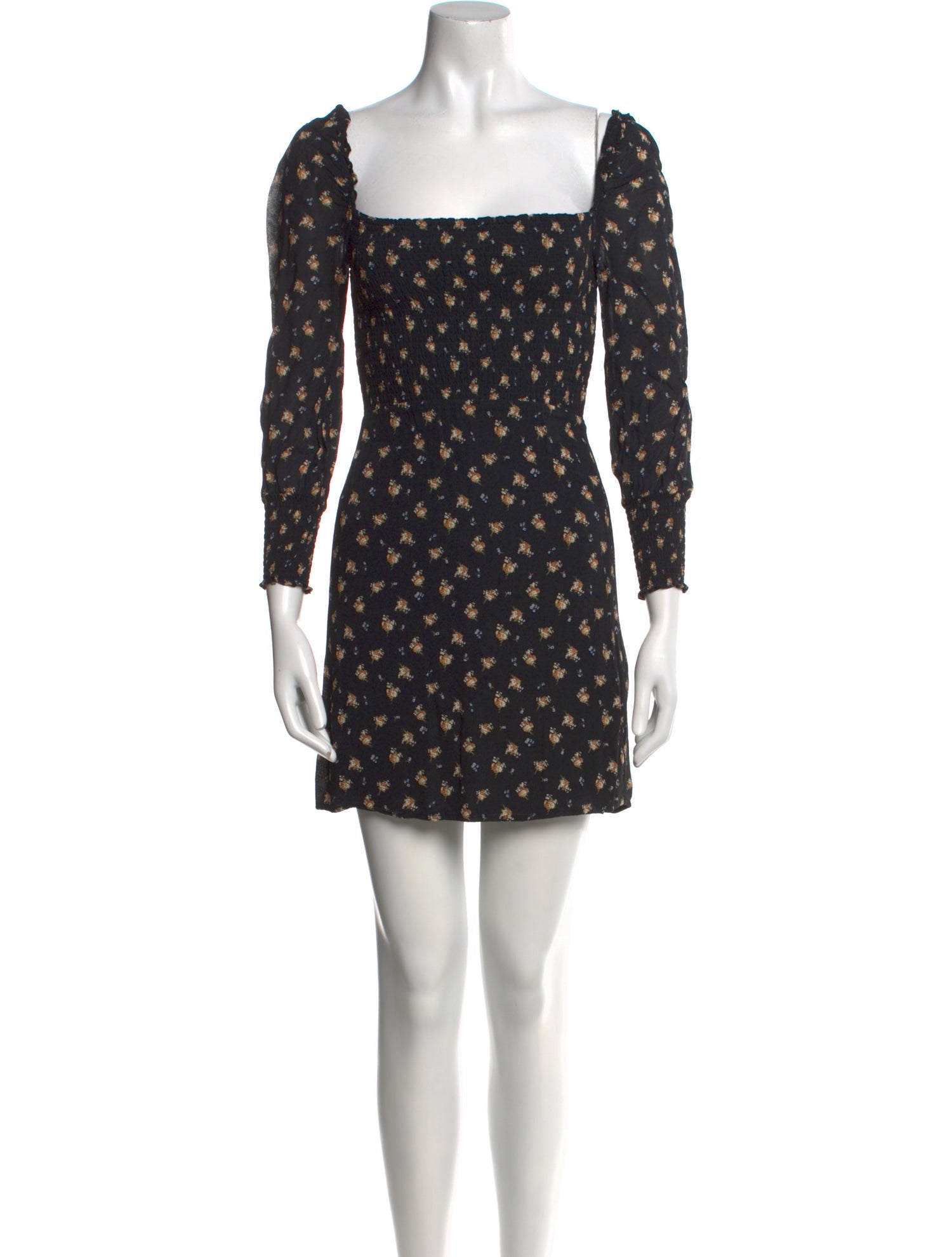 Maje Floral Print Mini Dress