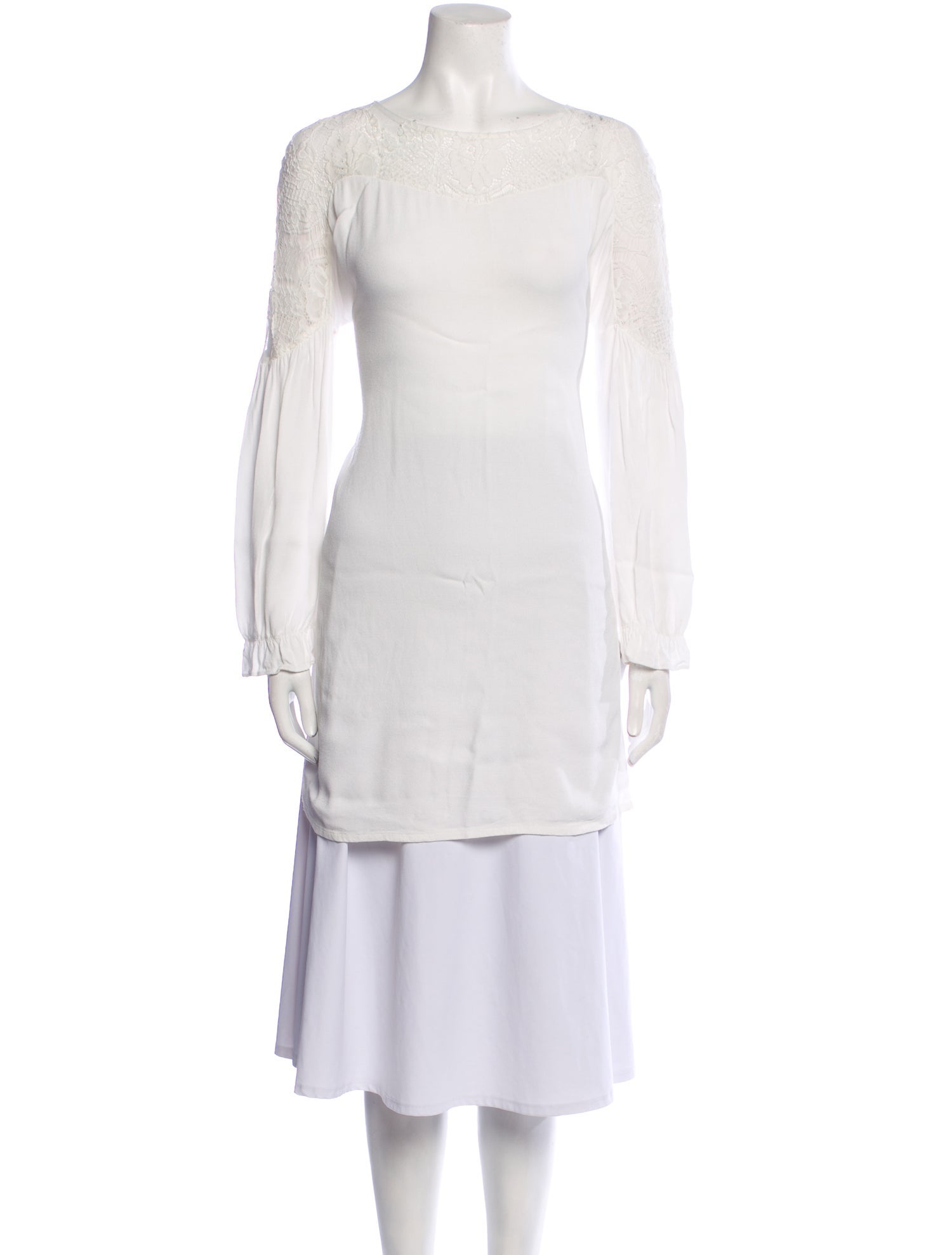 Maje Bateau Neckline Long Sleeve Tunic